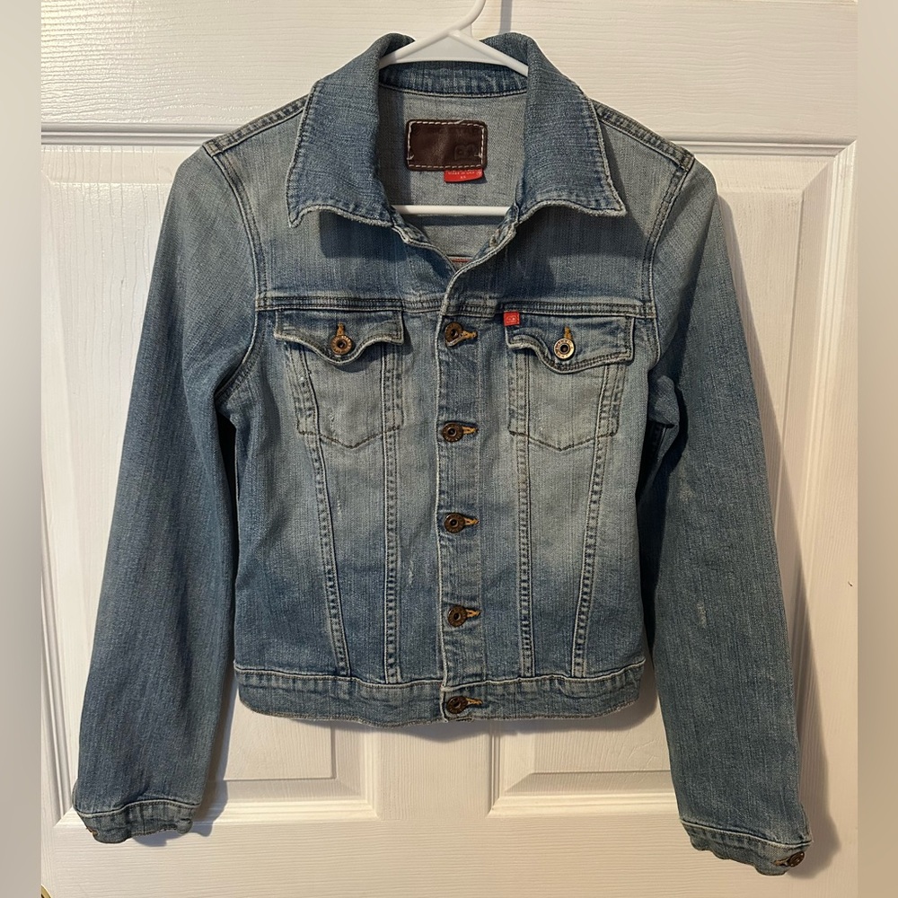 Vintage Big Star Faded Distressed Denim Button-Up Jacket – Retro Cool